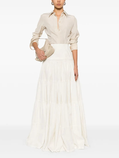 Tiered Midi Skirt