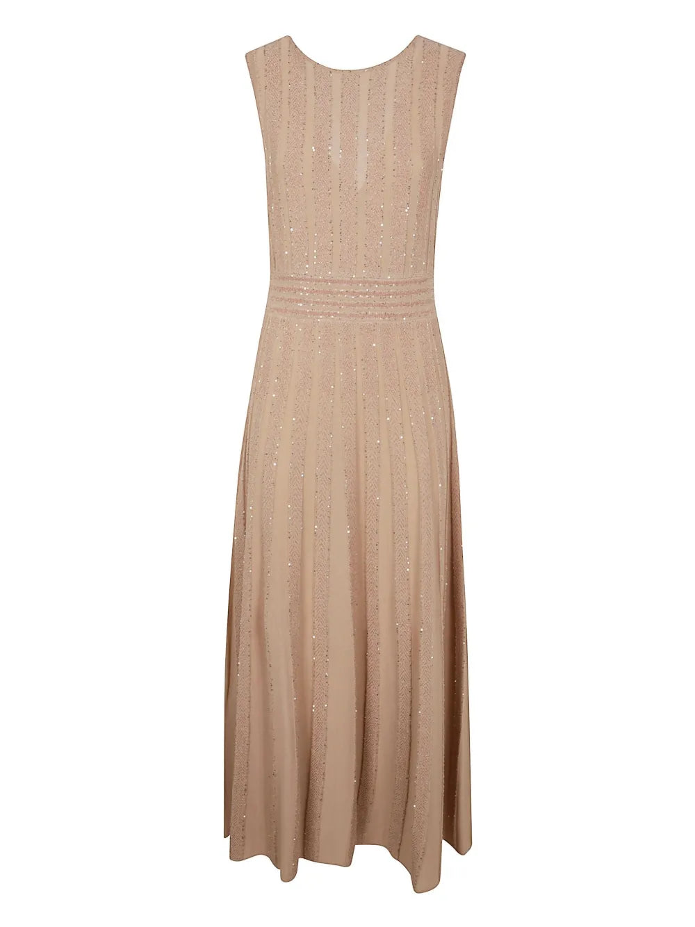 Sequin-Embellished Midi Dress