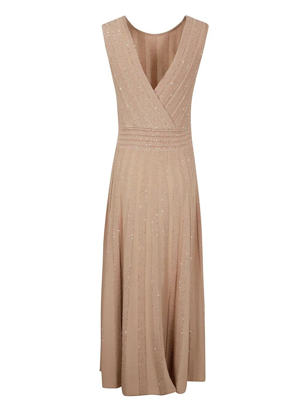 Sequin-Embellished Midi Dress