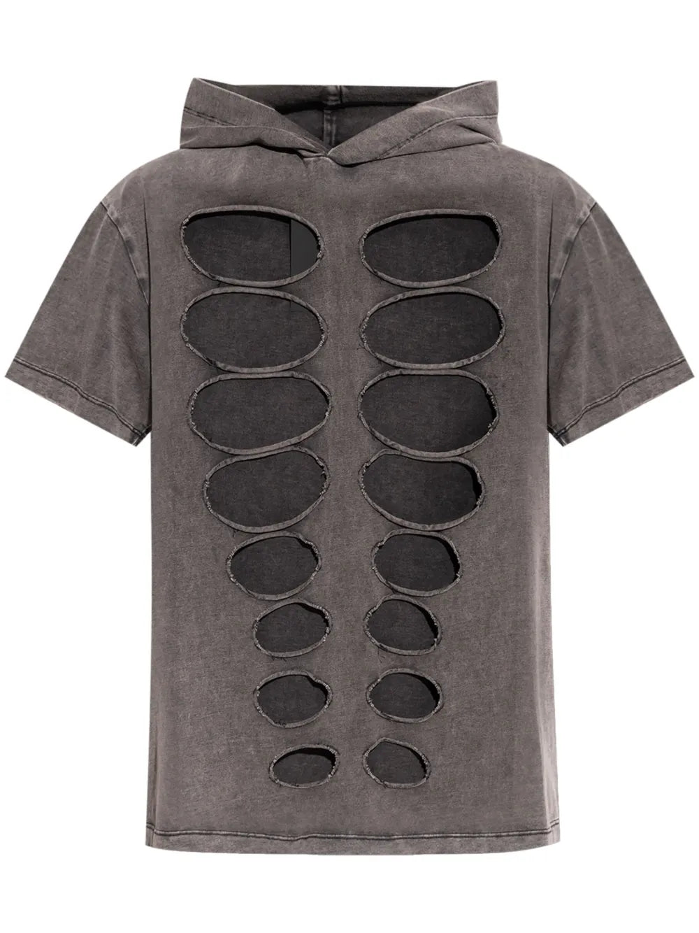 Distressed Hooded T-Shirt