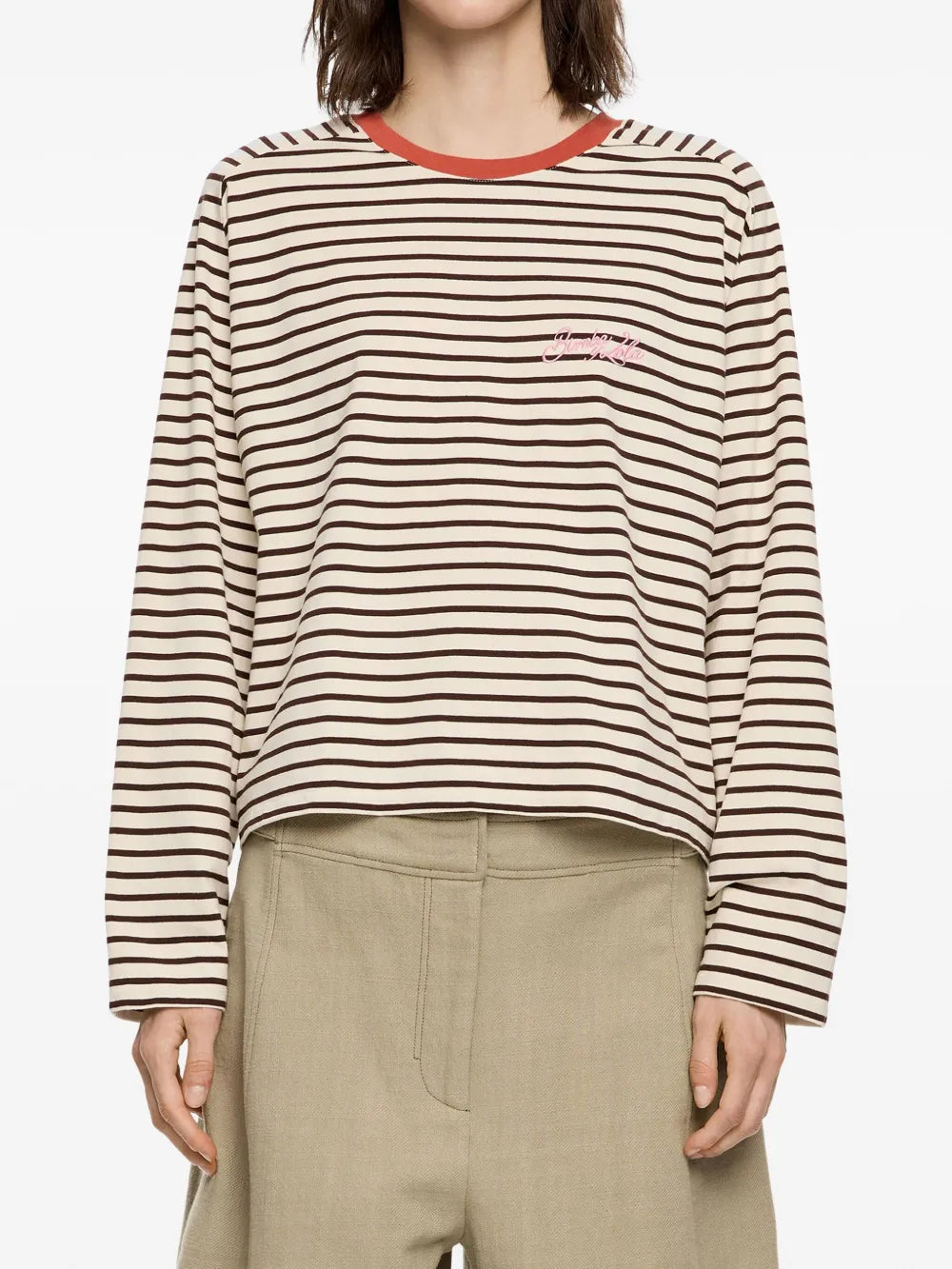 Striped Long-Sleeve Top
