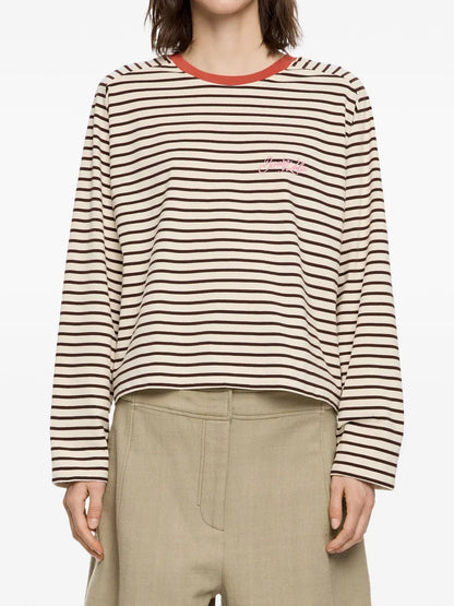Striped Long-Sleeve Top