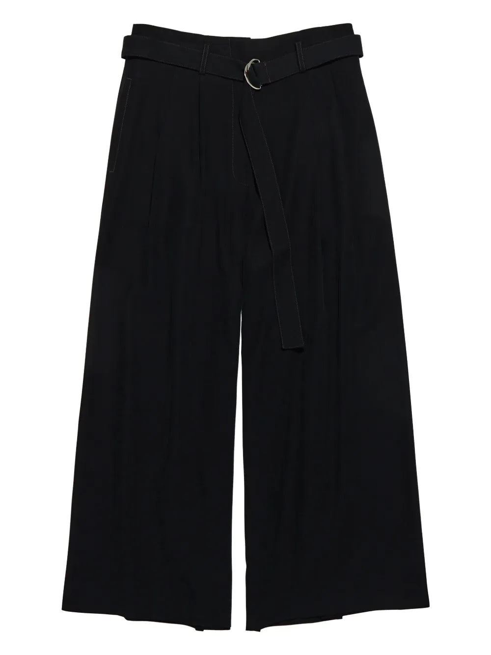 Belted Cropped Trousers