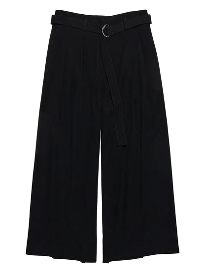 Belted Cropped Trousers