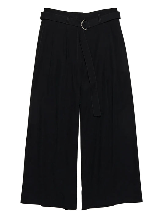 Belted Cropped Trousers