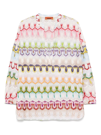 Crochet-Knit Mini Dress