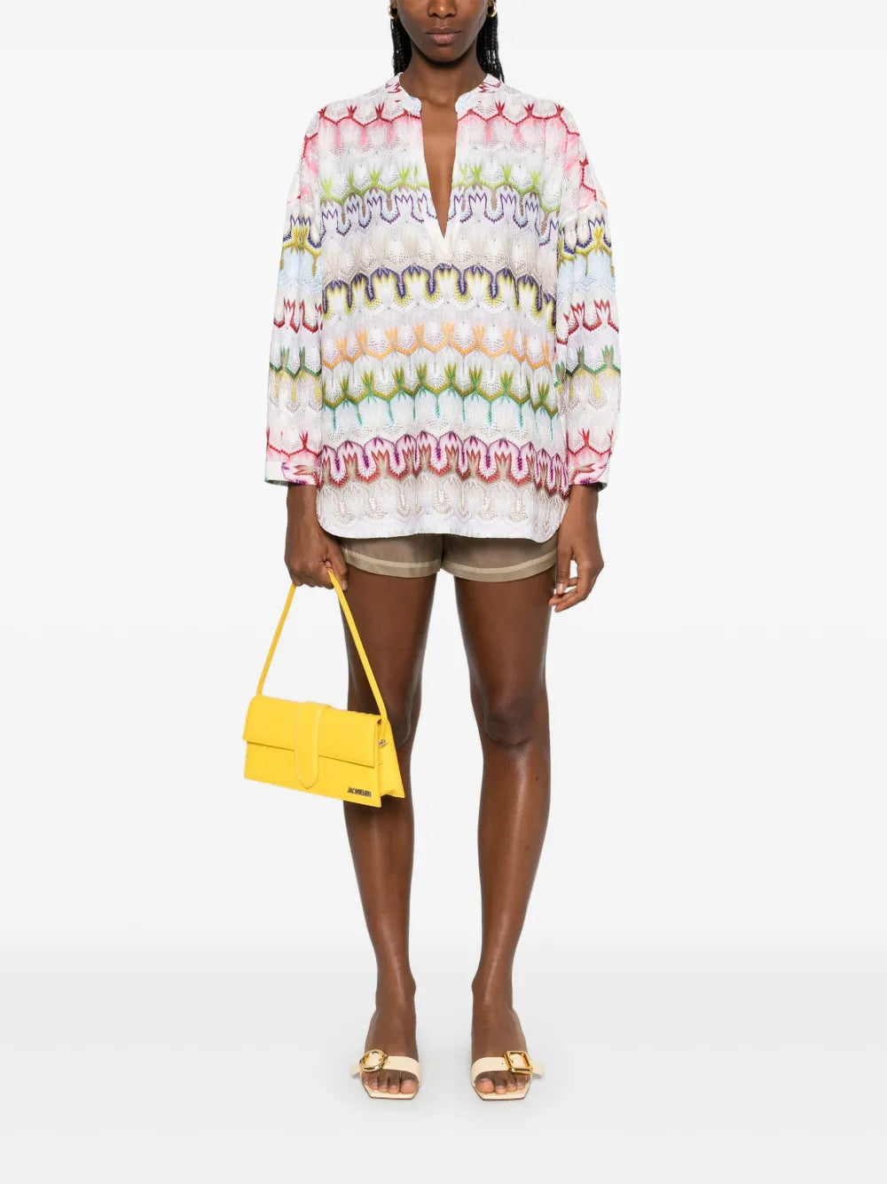 Crochet-Knit Mini Dress