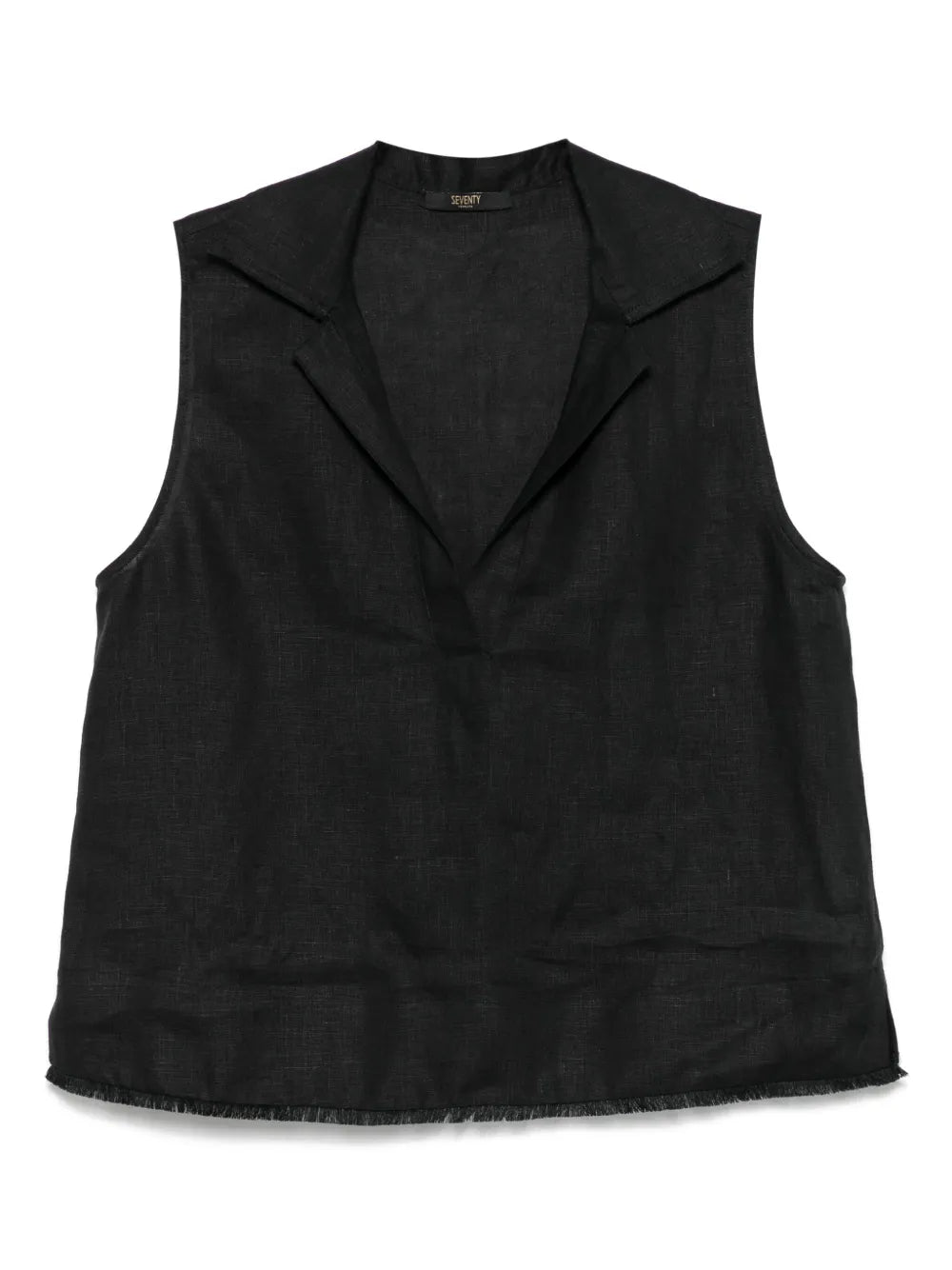 Sleeveless Linen Top