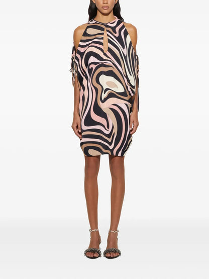 Marmo-Print Dress