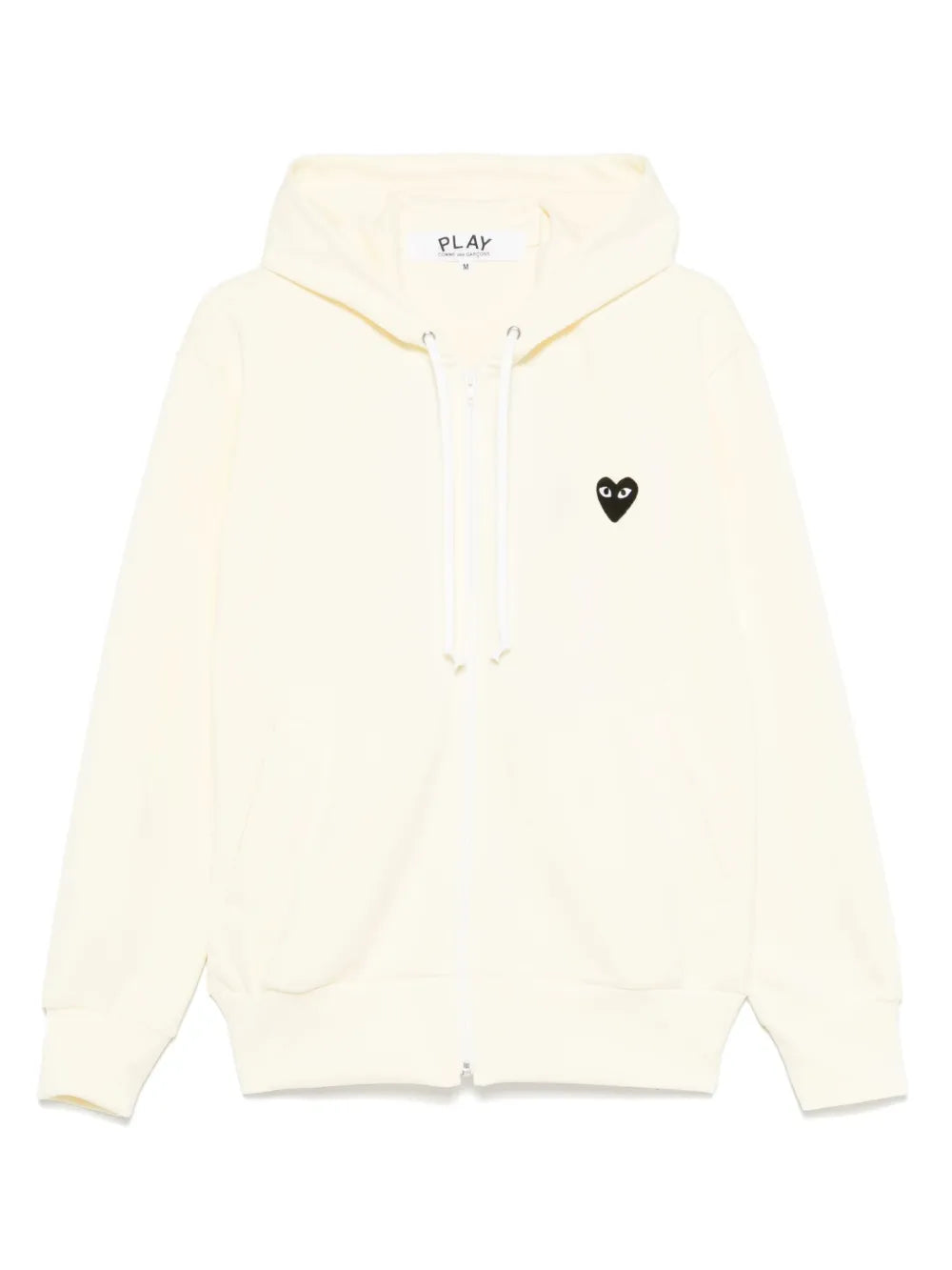 Large Heart-Print Zip-Up Hoodie