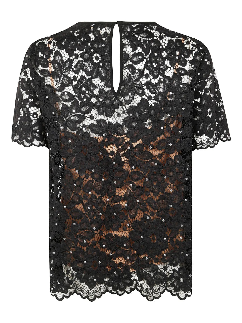 Lace-Detailing Blouse