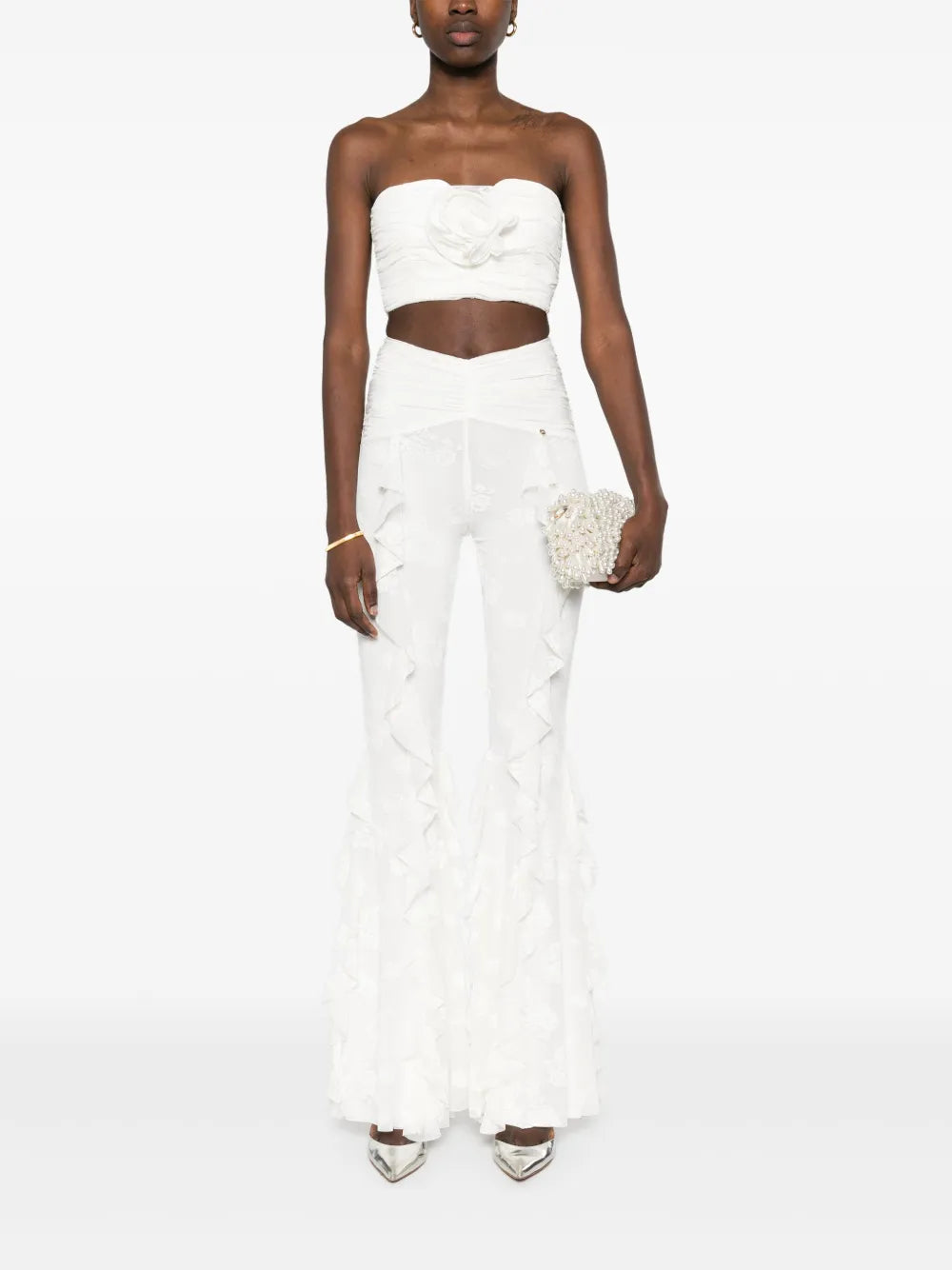 Floral-Appliqué Top