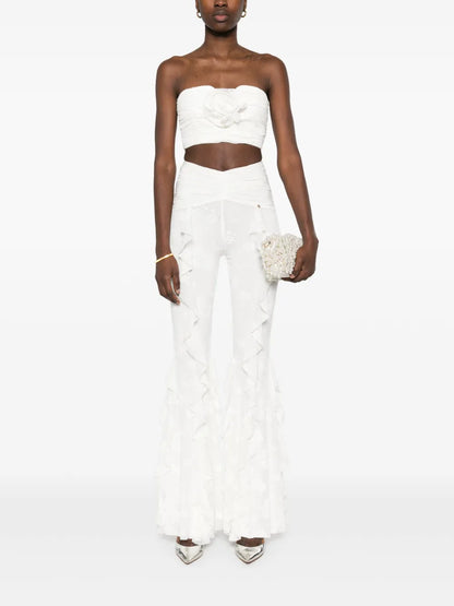 Floral-Appliqué Top