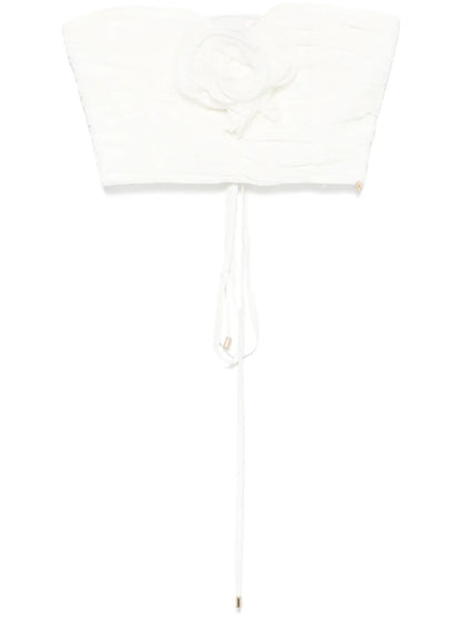 Floral-Appliqué Top