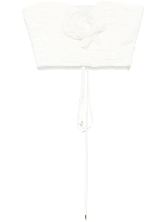 Floral-Appliqué Top