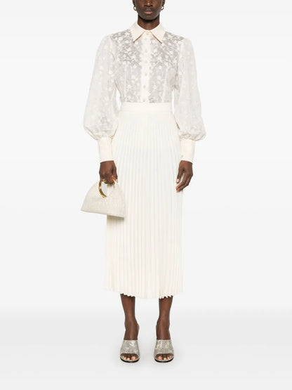 Floral-Appliqué Shirt