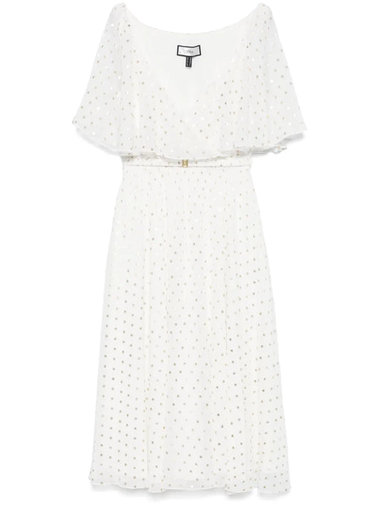 Polka-Dot Midi Dress