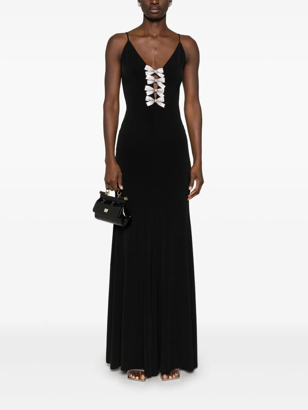 Bow-Detail Maxi Dress