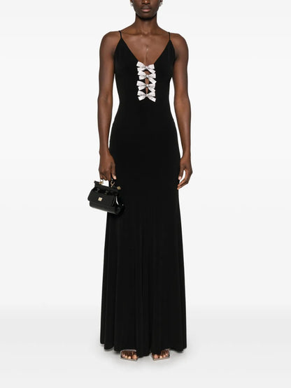 Bow-Detail Maxi Dress