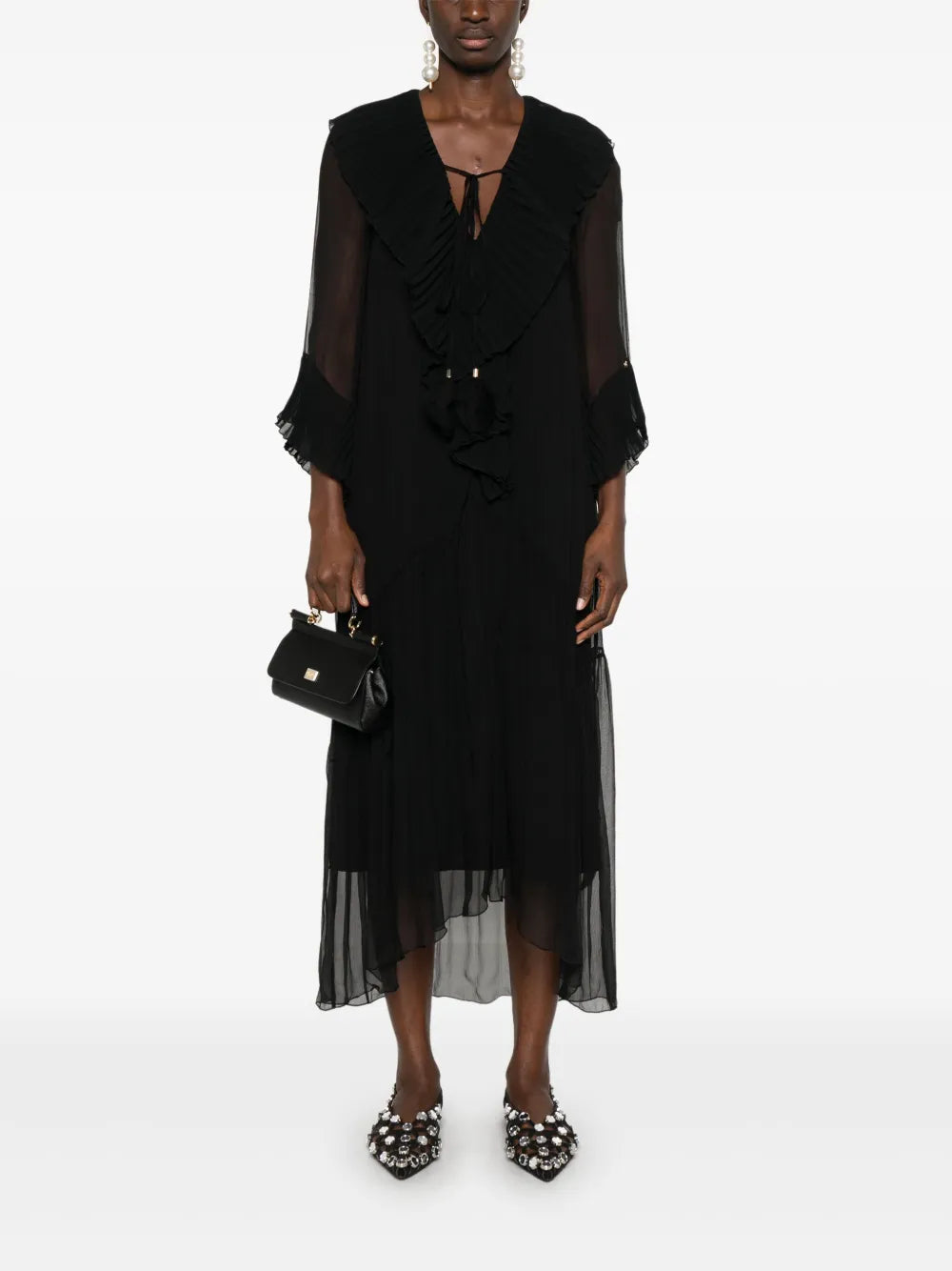 Silk Midi Dress