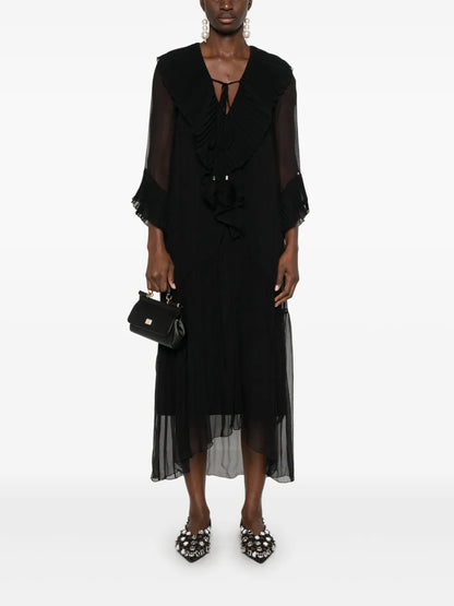Silk Midi Dress