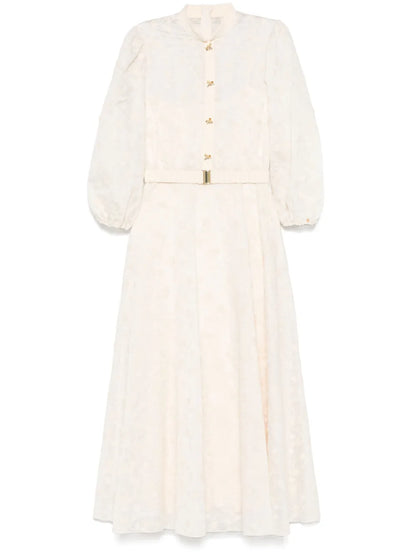 Embroidered Midi Dress