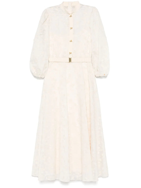 Embroidered Midi Dress