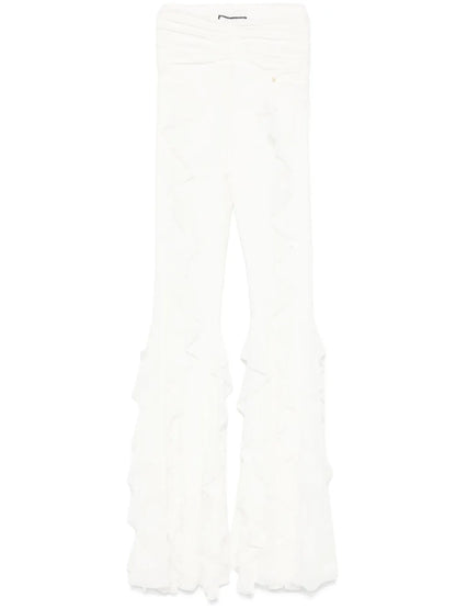 Ruffled Mesh Trousers