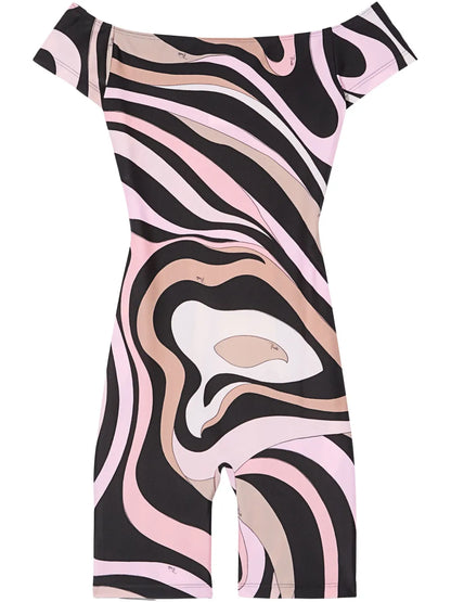 Marmo-Print Jumpsuit
