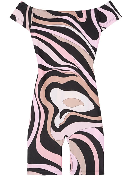 Marmo-Print Jumpsuit