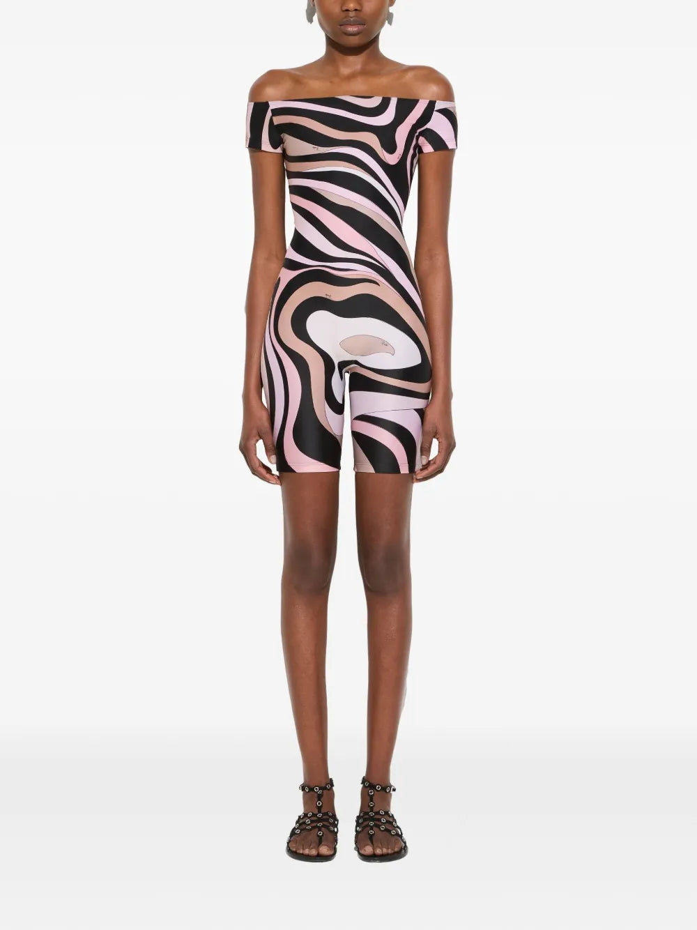 Marmo-Print Jumpsuit
