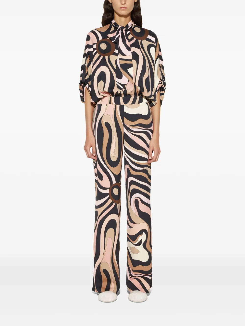 Marmo-Print Jumpsuit