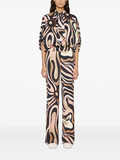 Marmo-Print Jumpsuit
