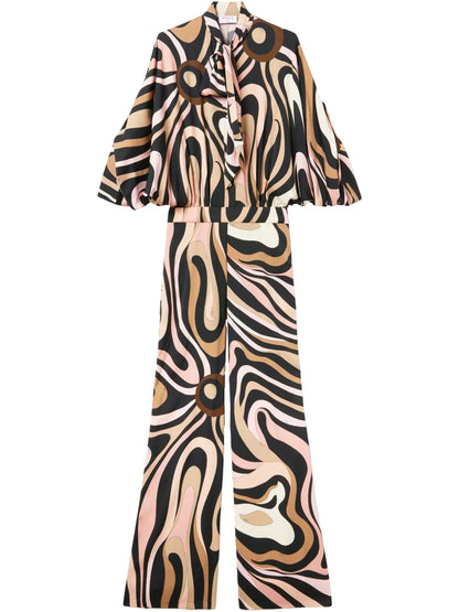 Marmo-Print Jumpsuit