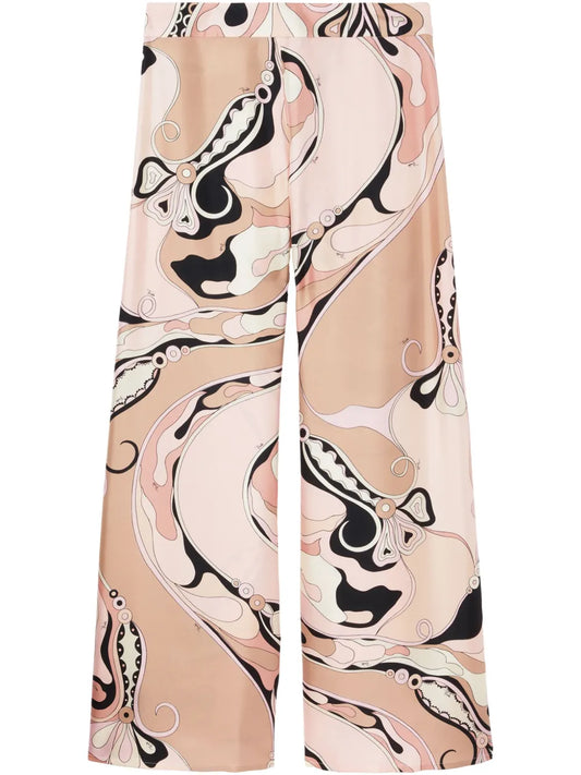 Orchidee-Print Pants