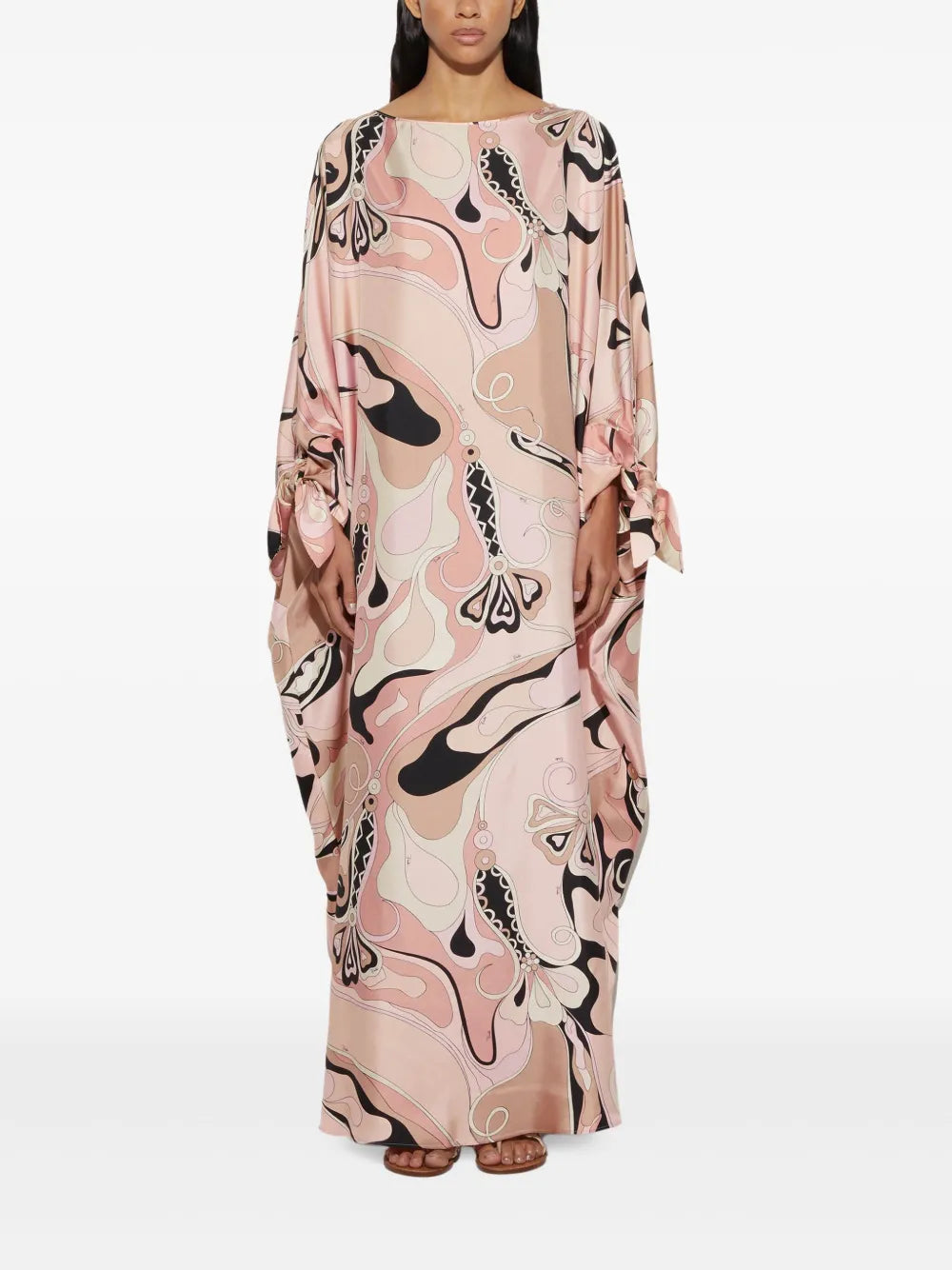 Orchidee-Print Dress