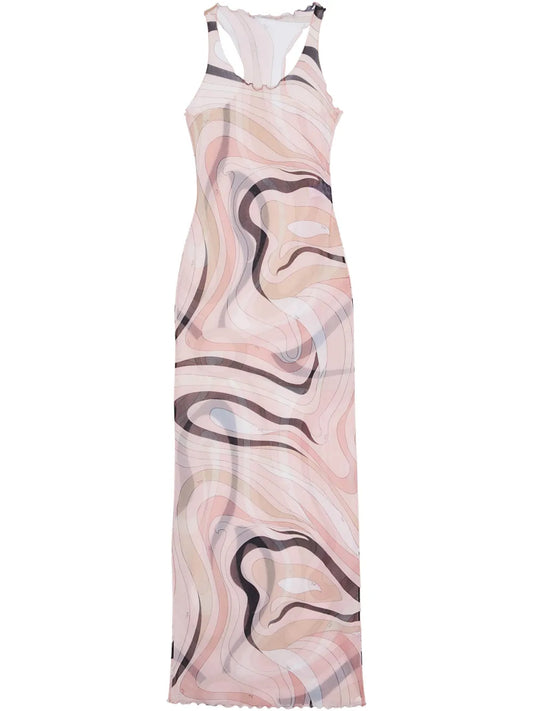 Marmo-Print Dress