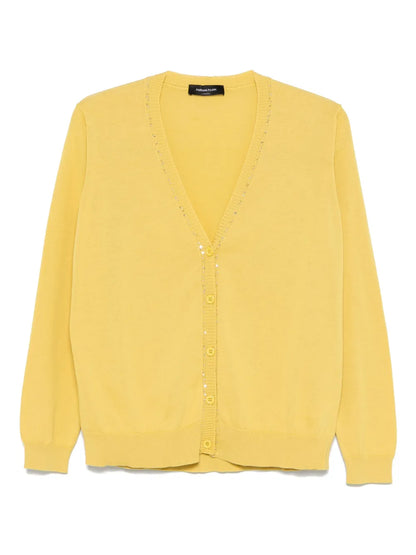Sequin-Embellished Cardigan