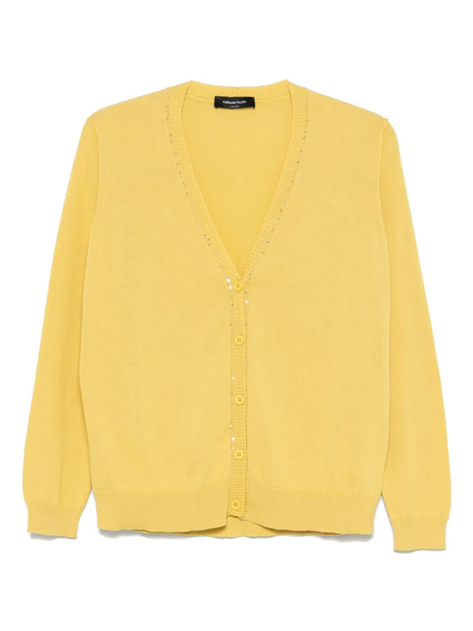 Sequin-Embellished Cardigan