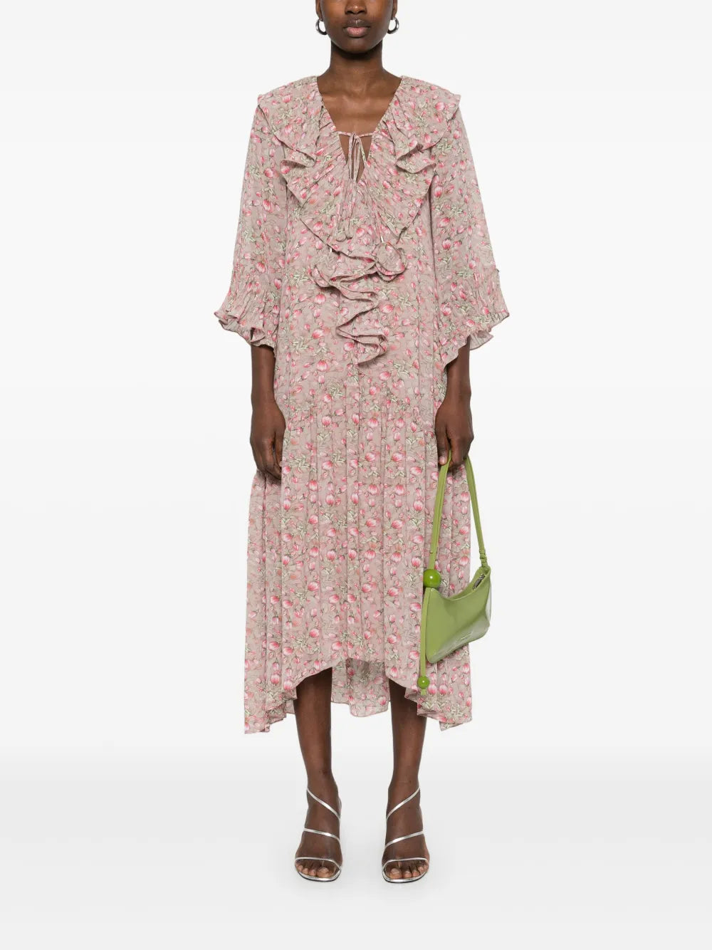 Floral-Print Midi Dress