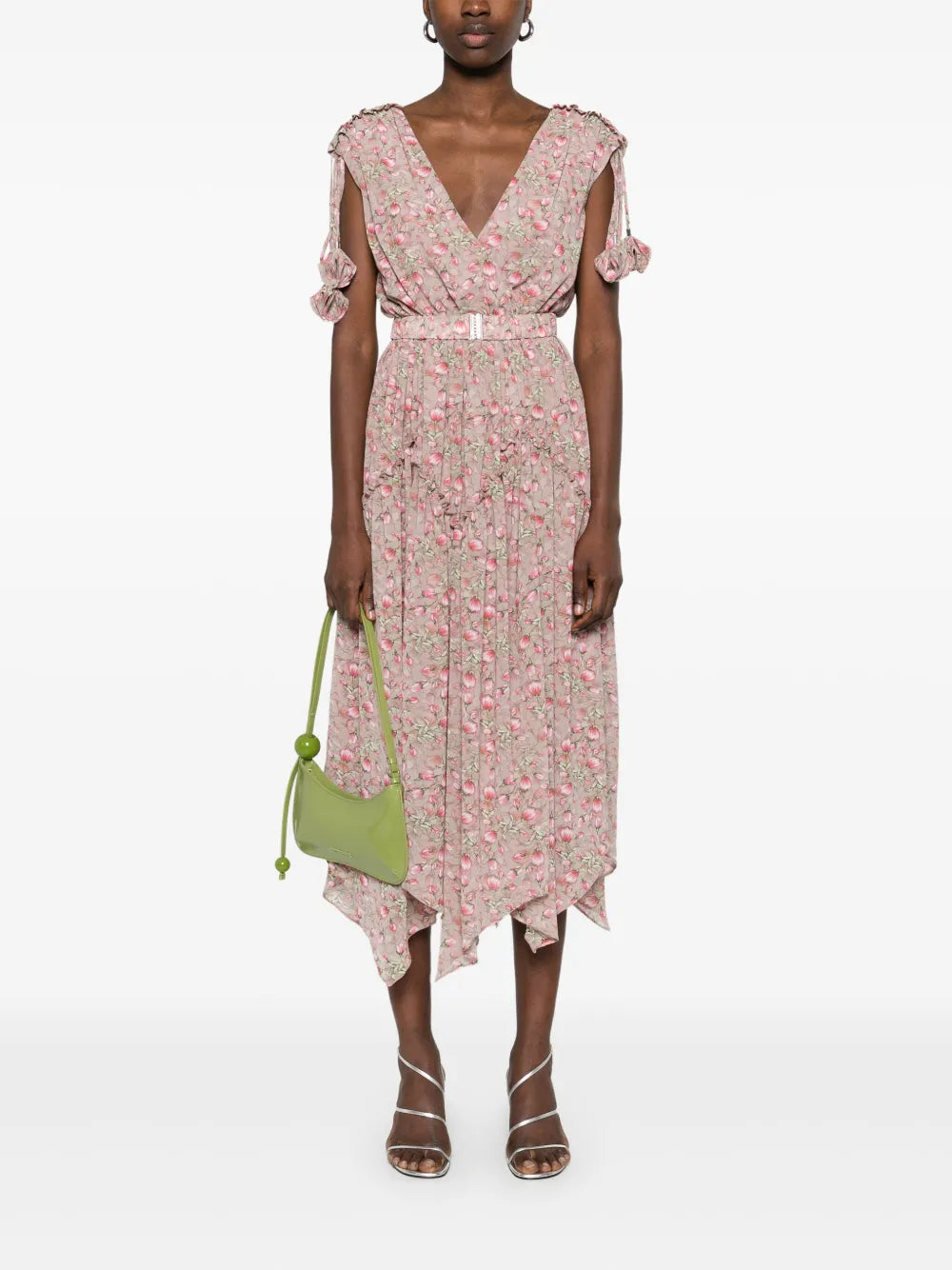 Floral-Print Midi Dress
