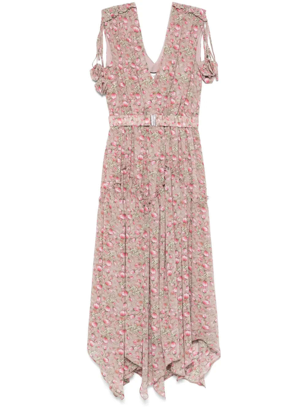 Floral-Print Midi Dress
