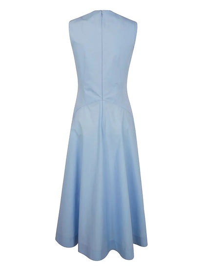 Bow-Detail Midi Dress