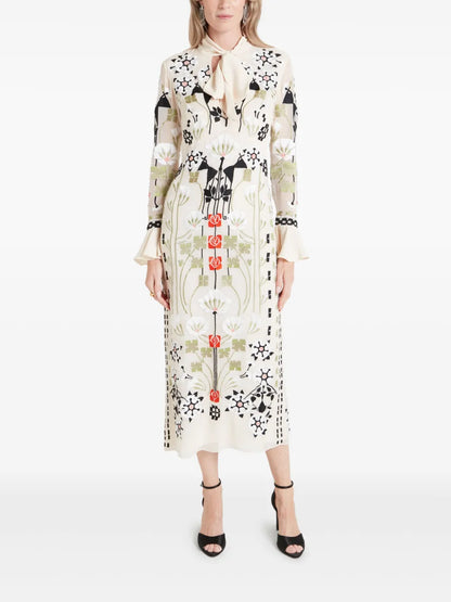 Casa Tie Midi Dress
