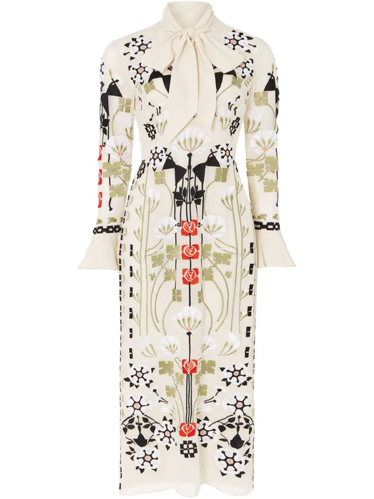Casa Tie Midi Dress