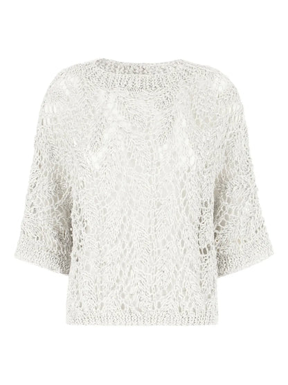 Crew-Neck Knitted Top