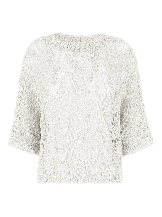 Crew-Neck Knitted Top