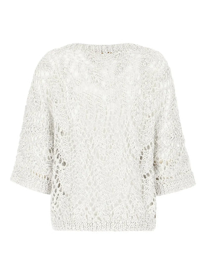 Crew-Neck Knitted Top