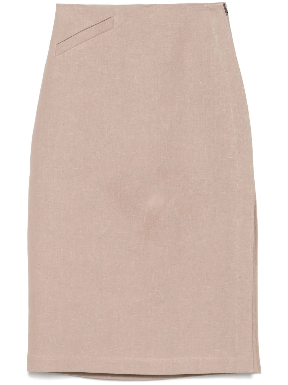 Linen Midi Skirt
