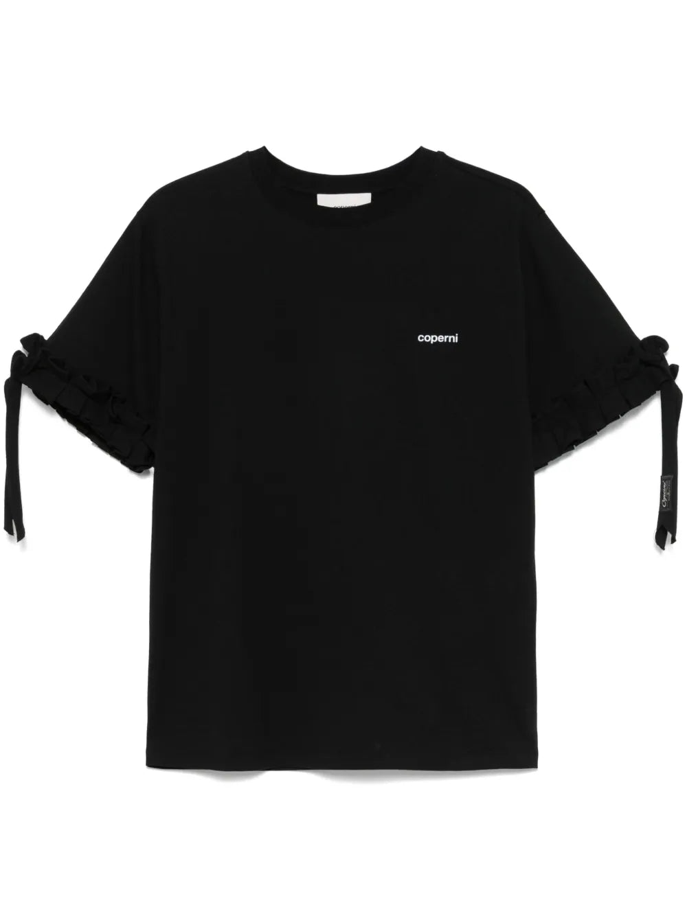 Logo-Print Ruffle-Trim T-Shirt